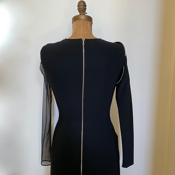 Mugler Runway Black Chain Link Cut-Out Sheet Dress - Picture 10 of 16